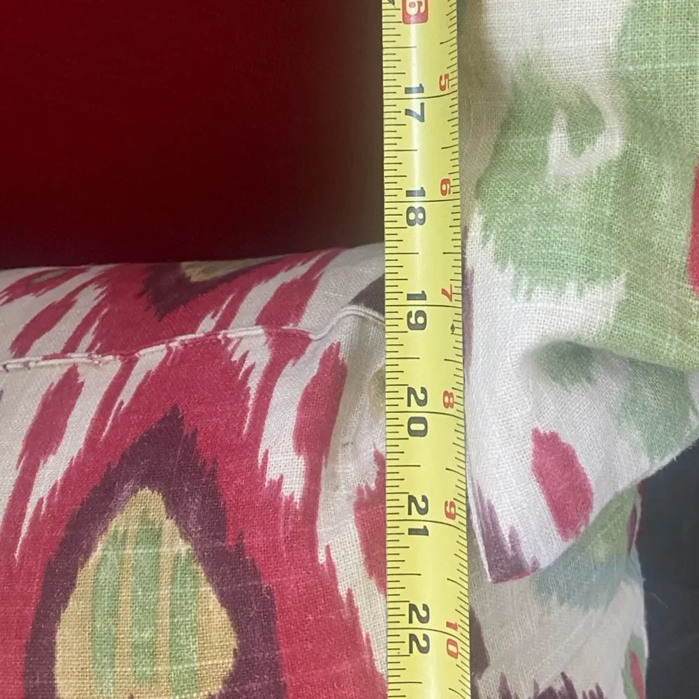 Ikat 22” Throw Pillow Set of 2 Reversible Boho Southwestern Home Decor Sofa Bed